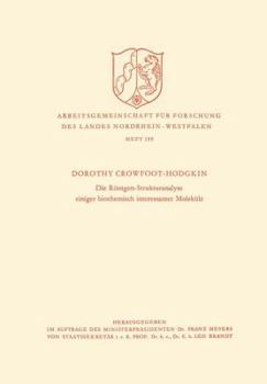 Paperback Die Röntgen-Strukturanalyse Einiger Biochemisch Interessanter Moleküle [German] Book