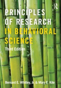 Hardcover Principles of Research in Behavioral Science Book