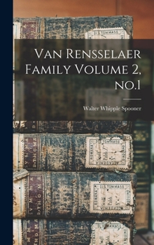 Hardcover Van Rensselaer Family Volume 2, no.1 Book