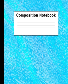 Composition Notebook: Bright Blue Pastel