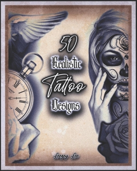 Paperback 50 Realistic Tattoo Designs Book