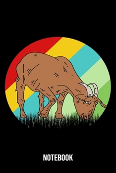 Notebook: Farmer Notebook Blank Dot Grid Family Journal dotted with dots 6x9 120 Pages Checklist Record Book Take Notes Goat Goats Planner Paper Christmas Gift for Goat Lover Farming Famer Farm Gifts