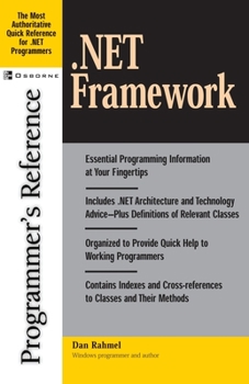 Paperback .Net Framework Programmer's Reference Book
