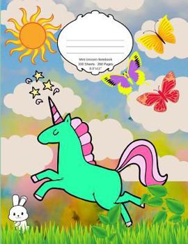 Mint Unicorn Notebook : School Supplies Composition Book for Kids