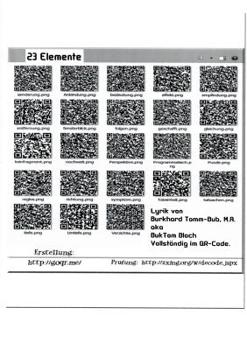 Paperback 23 Elemente: Verständliche Lyrik komplett im QR-Code [German] Book