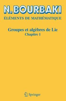 Paperback Groupes Et Algèbres de Lie: Chapitre 1 [French] Book