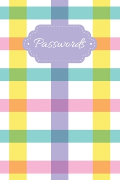 Paperback Passwords: Internet Password Keeper Organizer Logbook Large Print Two Entries Per Page [Large Print] Book