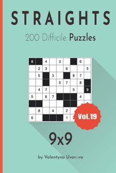 Paperback Straights: 200 Difficile Puzzles 9х9 vol. 19 [French] Book
