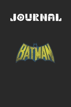 Journal: Batman Classic Logo Distressed Blank Journal Notebook Size for Diary Student Teacher Friend with 120 Pages of 6inx9in Blank Ruled Line Paper