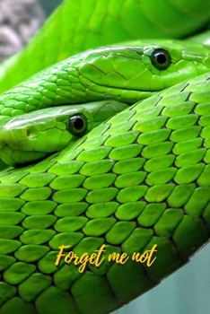 Paperback Forget Me Not: green-snake-couple.Internet Password Logbook with alphabetical tabs.Personal Address of websites, usernames, passwords [Large Print] Book