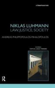 Hardcover Niklas Luhmann: Law, Justice, Society Book