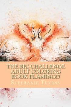 Paperback The BIG Challenge Adult Coloring Book Flamingo: Stress Relieving Adult Coloring Book