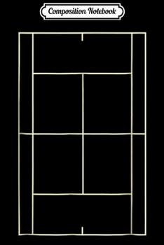 Composition Notebook: Tennis Vintage Tennis Court Tennis Player Gift Journal/Notebook Blank Lined Ruled 6x9 100 Pages