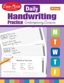 Paperback Daily Handwriting Practice: Contemporary Cursive, Kindergarten - Grade 6 Teacher Edition Book