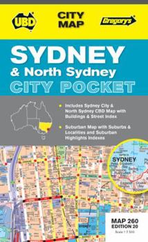 Map Sydney & North Sydney City Pocket Map 260 20th ed Book
