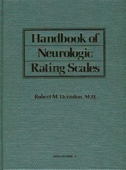 Hardcover Handbook of Neurologic Rating Scales Book