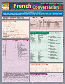 Loose Leaf French Conversation (Quick Study Academic) Book