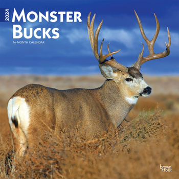 Calendar Monster Bucks 2024 Square Book