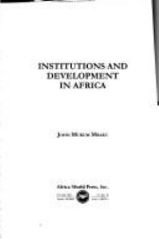 Paperback Institutions and Development in Africa Book