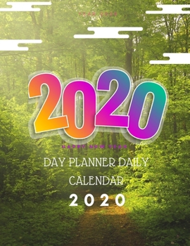 Day Planner Daily Calendar 2020 : 8. 5 X 11 Planner Undated Monthly Agenda Appointment Calendar Organizer Book with Dot Grid Paper Notebook with Hourly Planning Forest Cover