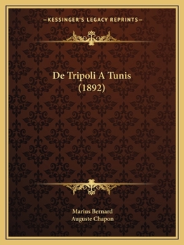 Paperback De Tripoli A Tunis (1892) [French] Book