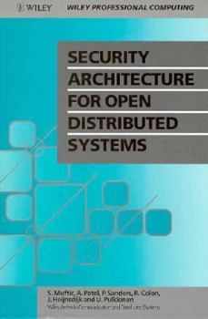 Hardcover Security Architecture for Open Distributed Systems Book