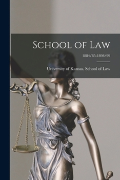 Paperback School of Law; 1884/85-1898/99 Book