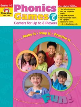 Phonics Games: Centers for Up to 6 Players, Level A