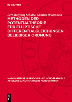 Hardcover Methoden Der Potentialtheorie Für Elliptische Differentialgleichungen Beliebiger Ordnung [German] Book