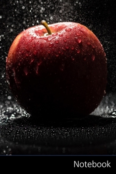 Notebook: Apple, Rouge, Noir, Flash Carnet / Journal / Livre d'écriture / Calepin / Agenda / Notes - 6 x 9 pouces (15,24 x 22,86 cm), 110 pages, surface brillante.