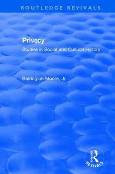 Paperback Privacy: Studies in Social and Cultural History: Studies in Social and Cultural History Book