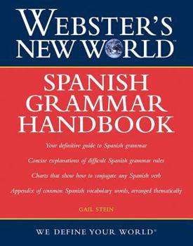 Paperback Webster's New World Spanish Grammar Handbook, 1st Edition Book