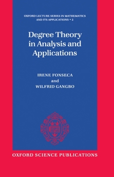 Hardcover Degree Theory in Analysis and Applications Book