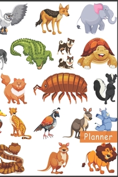 Planner: Safari Zoo Animals 1 Year Daily Planner (12 Months) | 2020 - 2021 | 365 Pages for Planning | January 20 - December 20 | Appointment Calendar ... | Plan Each Day Set Goals & Get Stuff Done
