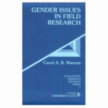 Paperback Gender Issues in Field Research Book