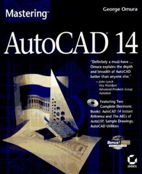 Paperback Mastering AutoCAD 14 [With CDROM] Book