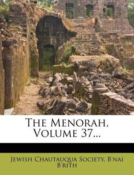 Paperback The Menorah, Volume 37... Book