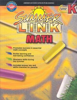 Paperback Summer Link Math: Summer Before, Grade K Book