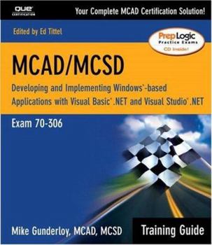 Paperback McAd Developing and Implementing Windows-Based Applications with Visual Basic.Net and Visual Studio.Net (Book ) [With CDROM] Book