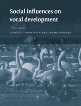 Electronics Social Influences on Vocal Development Book