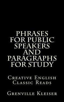 Paperback Phrases for Public Speakers and Paragraphs for Study Book