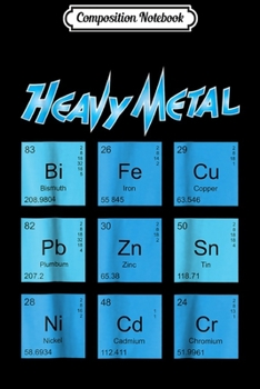 Paperback Composition Notebook: Nerd Science For Men Women Kids Heavy Metal Chemists Journal/Notebook Blank Lined Ruled 6x9 100 Pages Book