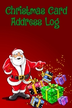 Paperback Christmas Card and Address Log: Pretty Notebook to Keep Track of Christmas Holiday Cards Sent & Received Info, Smart Christmas Card Addresses Record L Book