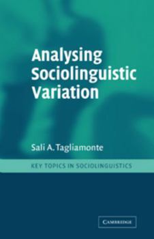 Hardcover Analysing Sociolinguistic Variation Book