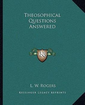 Paperback Theosophical Questions Answered Book