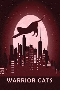 Warrior Cats: Plucky Red Cat Along with Red Moon In The City: (6x9 Journal): College Ruled Lined Writing Notebook, 99 Pages