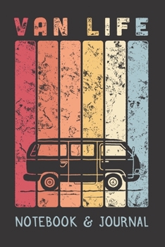 Paperback Camper Van Notebook and Journal. Van Life. Book