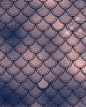 Blush and Navy Mermaid Scales Composition Notebook - Large Ruled Notebook - 8x10 Lined Notebook (Softcover Journal / Notebook / Diary)