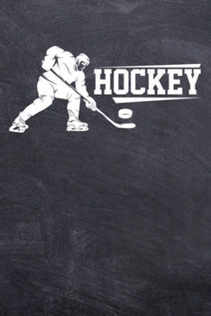 Paperback Hockey: College Ruled Notebook (6x9 inches) with 120 Pages Book