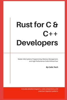 Paperback Rust for C & C++ Developers: Master Safe Systems Programming, Memory Management, and High-performance Code Without Fear. Book